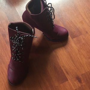 Burgundy Ankle Boots